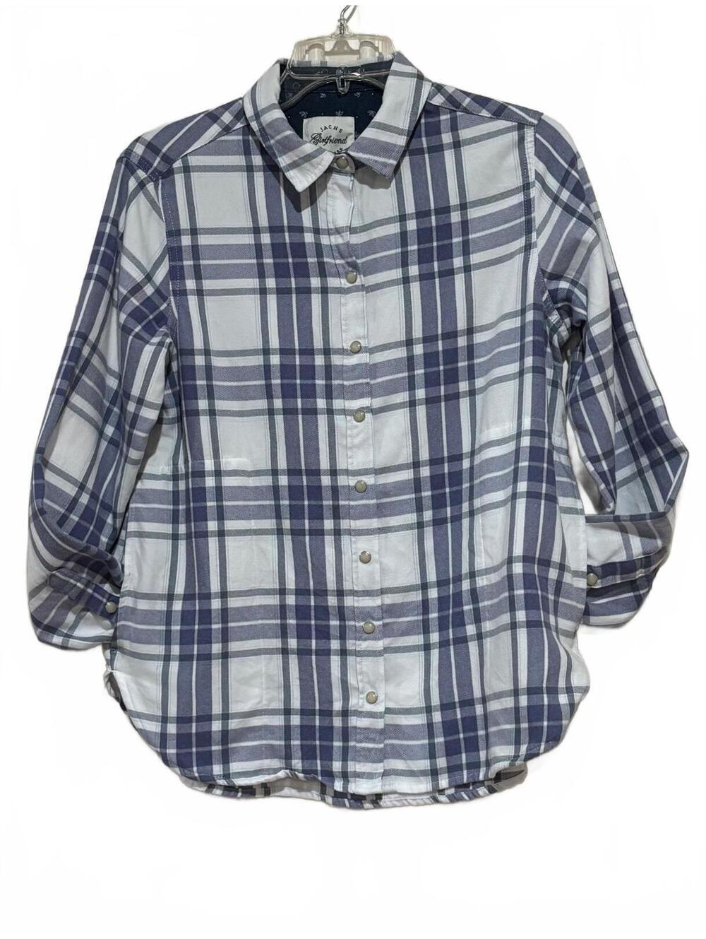 Jachs Girlfriend New York Women's Button-Up Plaid Shirt XS
